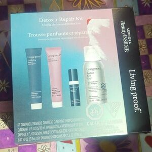 Living Proof Detox + Repair Kit - Pink, Blue, White